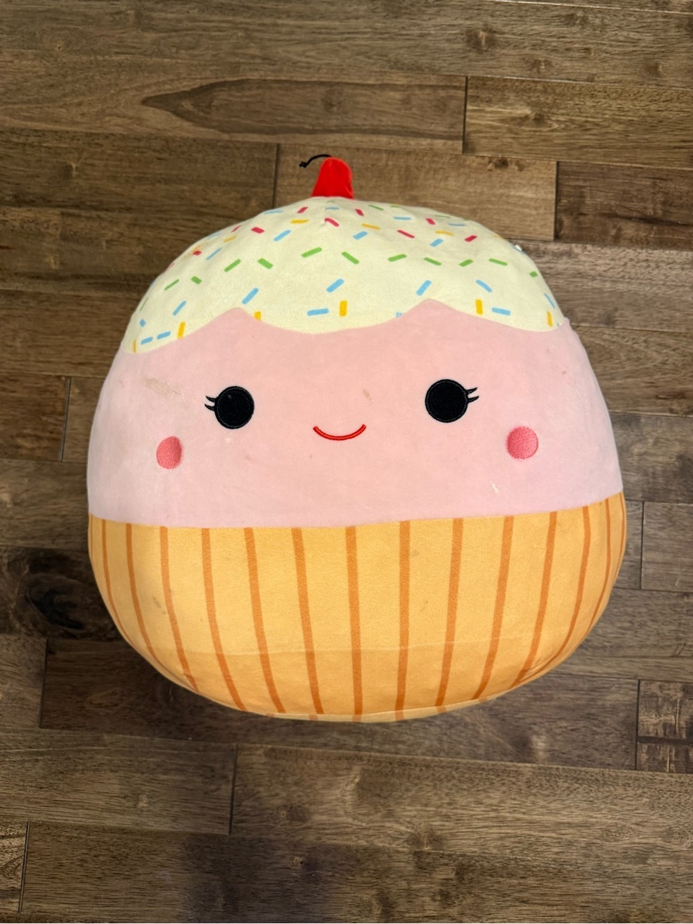 20” Squishmallows Cupcake Plush Large Pink Sprinkle Stuffed Animal Pillow